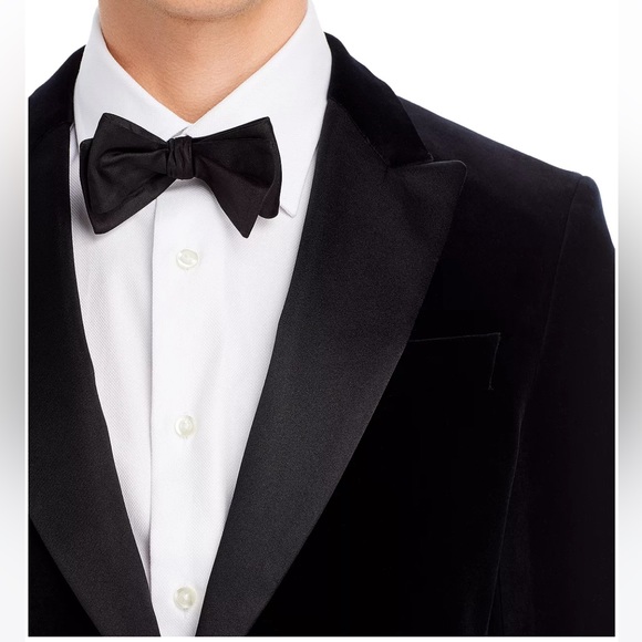 Boss Hutson Velvet Slim Fit Dinner Jacket - Picture 3 of 9